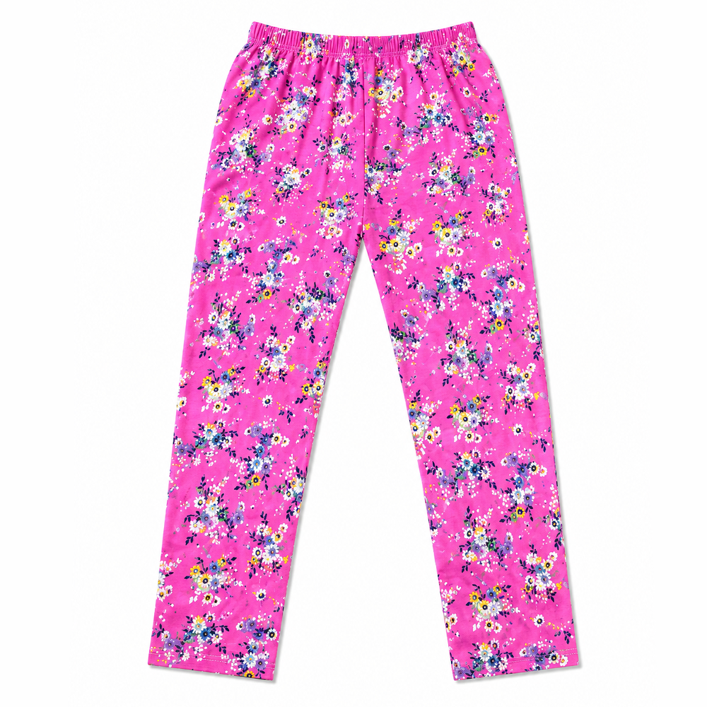 Pack of 3 printed Ladies Cotton Trousers – Soft Stretch Casual Pajama Pants for Women