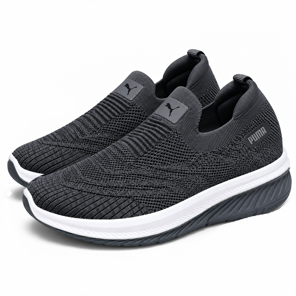 Unisex D.Gray Knit Slip-On Sneakers Shoes ART