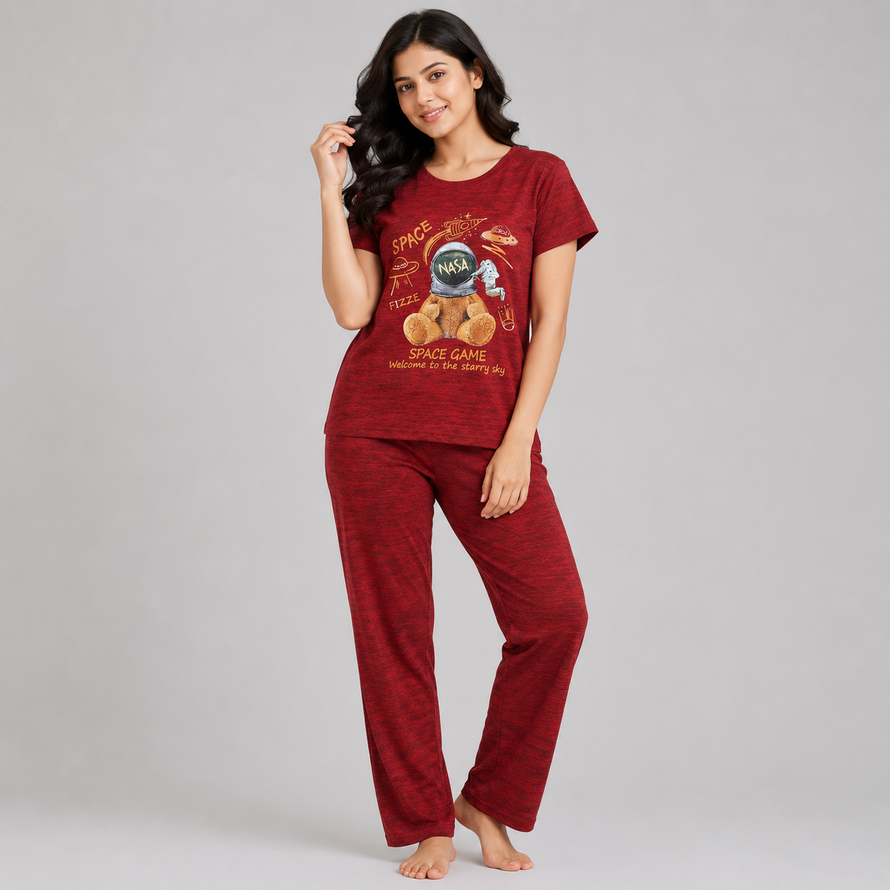 Women’s Premium Cotton Tracksuit Set – Soft & Comfortable Ladies Casual Wear for Summer