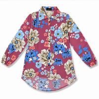 Women’s Floral Printed Shirt | Stylish Long Sleeve Casual Shirt